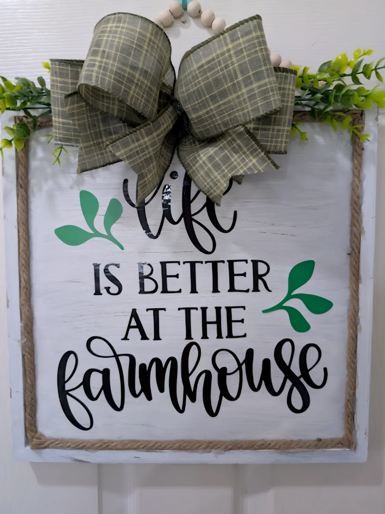 Rustic Farmhouse Wall Decor Sign for Home or Gift