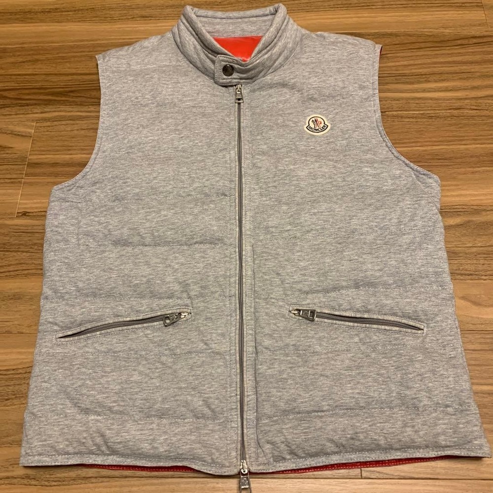 MONCLER Puffer Vest GERARD GILET Size 1 Gray