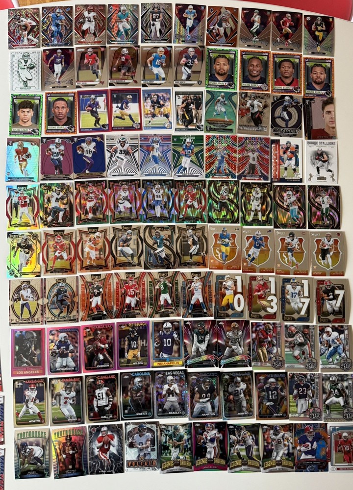 2024 100 card lot Panini Football Harrison Jr Irving Worthy Bowers Odunze RC