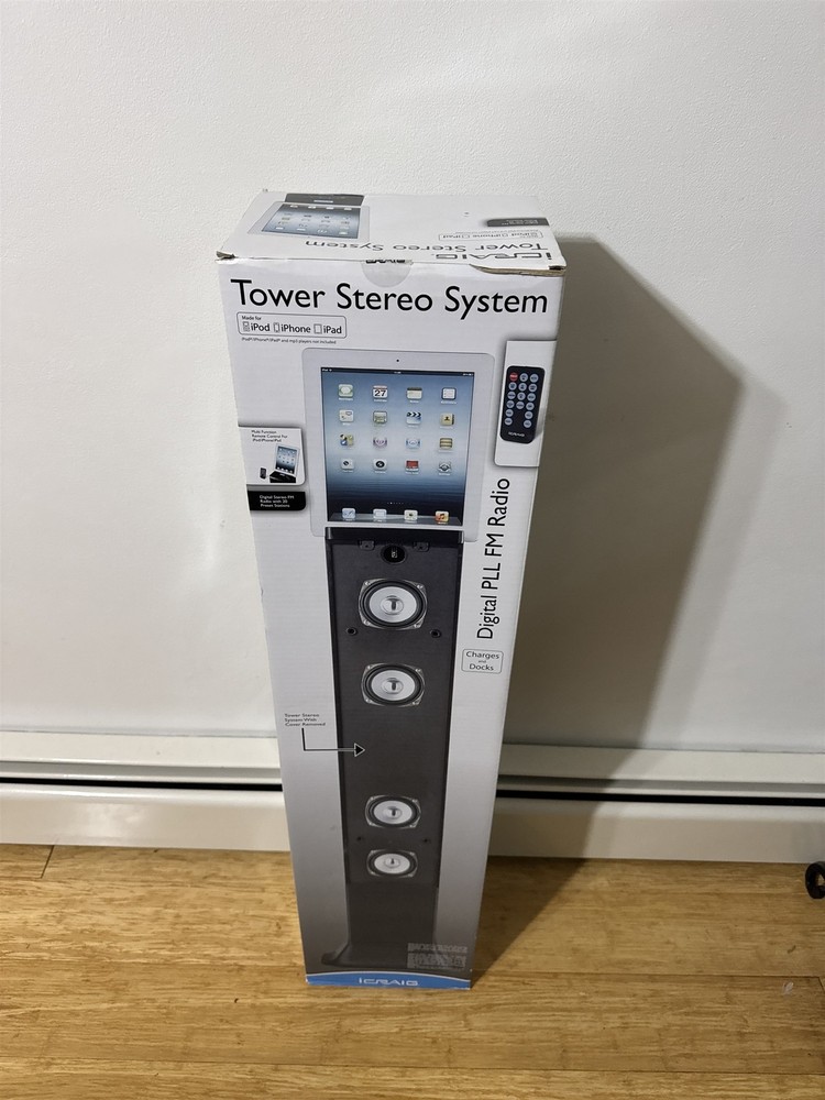 iCraig Tower Stereo System CHT910 iPod iPhone iPad 30-Pin Docking Station NIB