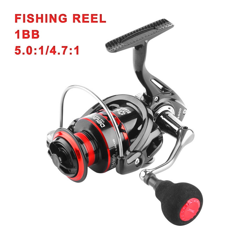 1BB High-Speed Metal Spinning Fishing Reel 5.0:1 or 4.7:1 for Saltwater Freshwater Angling