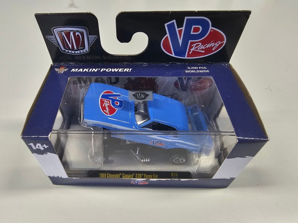 M2 Machines 1:64 Diecast 1969 Chevrolet Camaro Z/28 Funny Car VP Racing