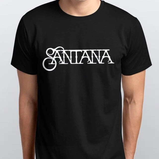 SANTANA T-SHIRT sizes S M L XL XXL colours Black