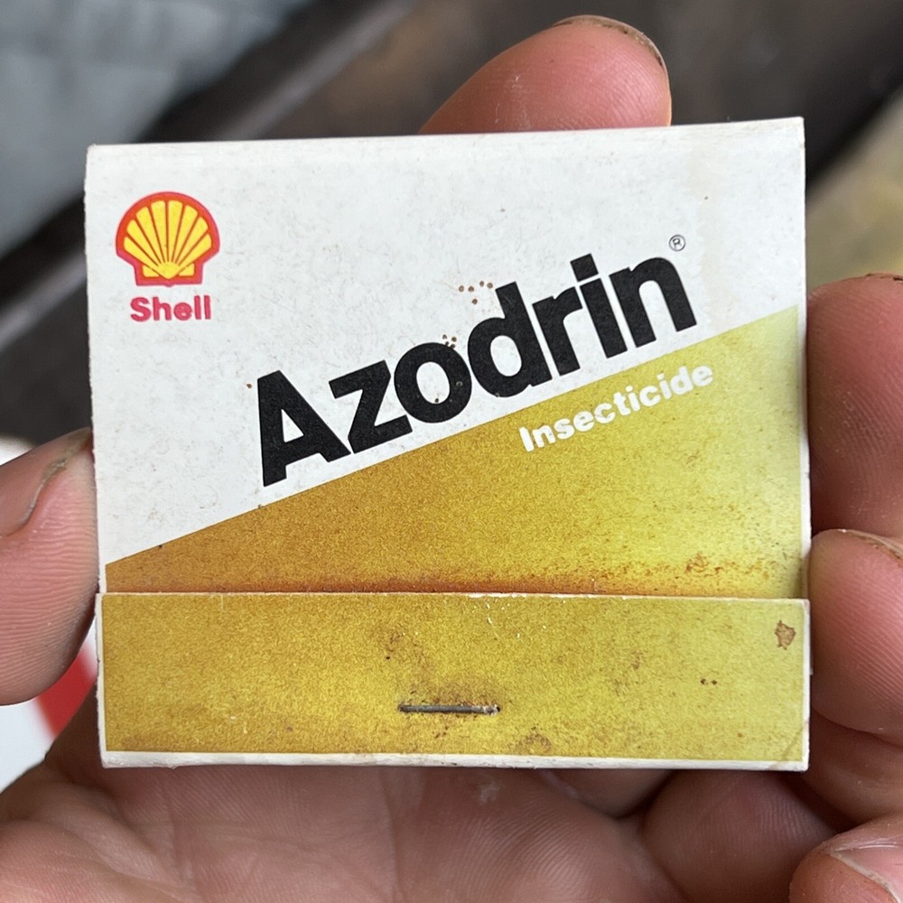 Rare Vintage Shell Gas Advertising Insecticide Matchbook Azodrin Bidrin