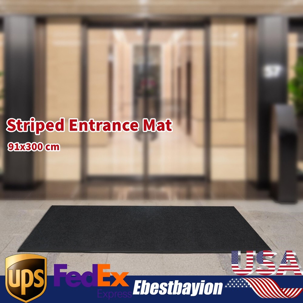 3x10 Outdoor Non-Slip Rubber Floor Mat for Commercial or Indoor Entry