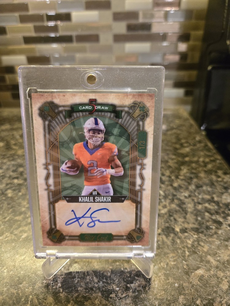 2022 Wild Card 5 Card Draw Football Khalil  Shakir