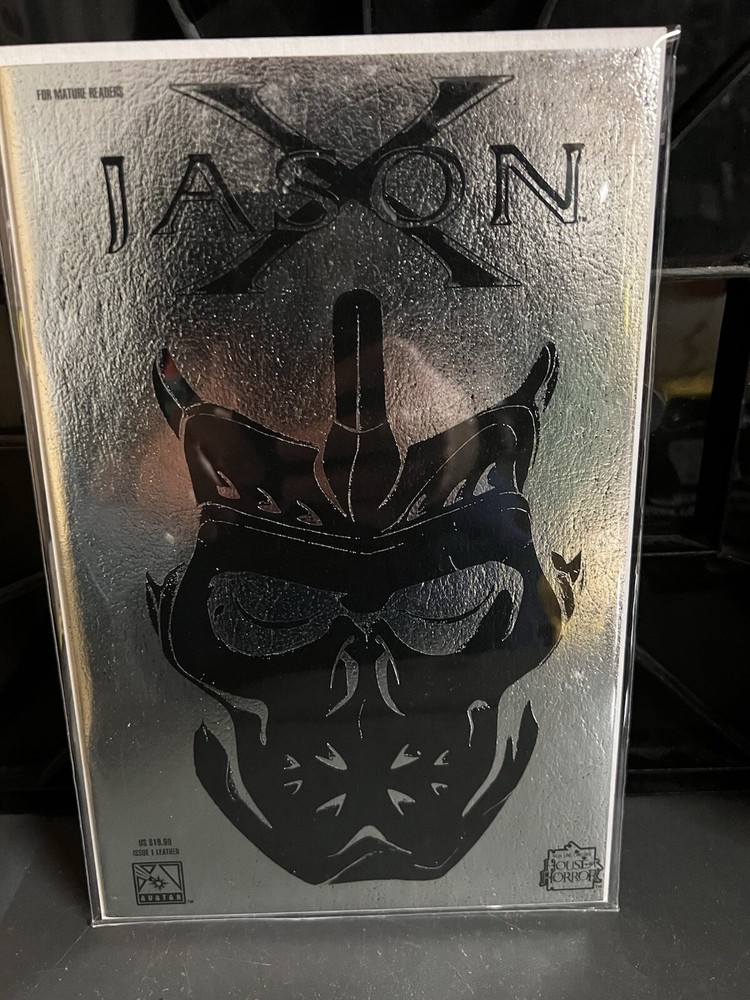 FRIDAY THE 13TH JASON X #1  SILVER FOIL LEATHER VARIANT NM