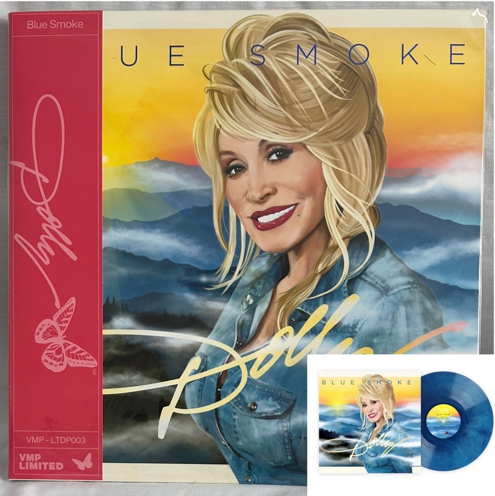IN HAND!! Dolly Parton Blue Smoke VMP BLUE LP Vinyl Me Please Record Brand New