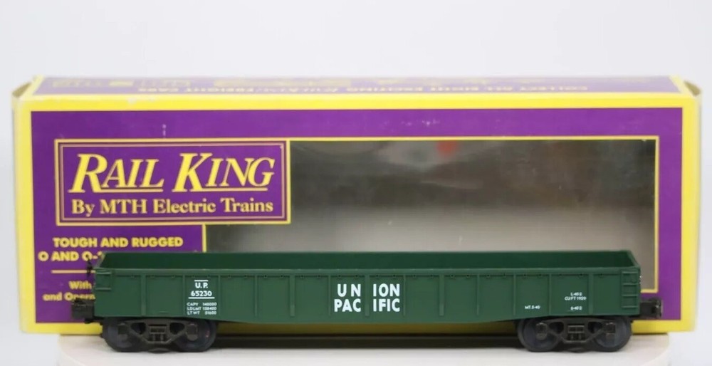 MTH Rail King O Gauge Mt-7202 Union Pacific Gondola Car 1:48 Scale W/O.G. Box