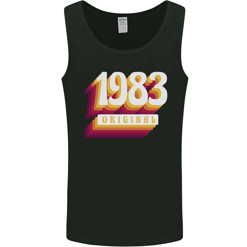 Retro 42nd Birthday Original 1983 Mens Vest Tank Top