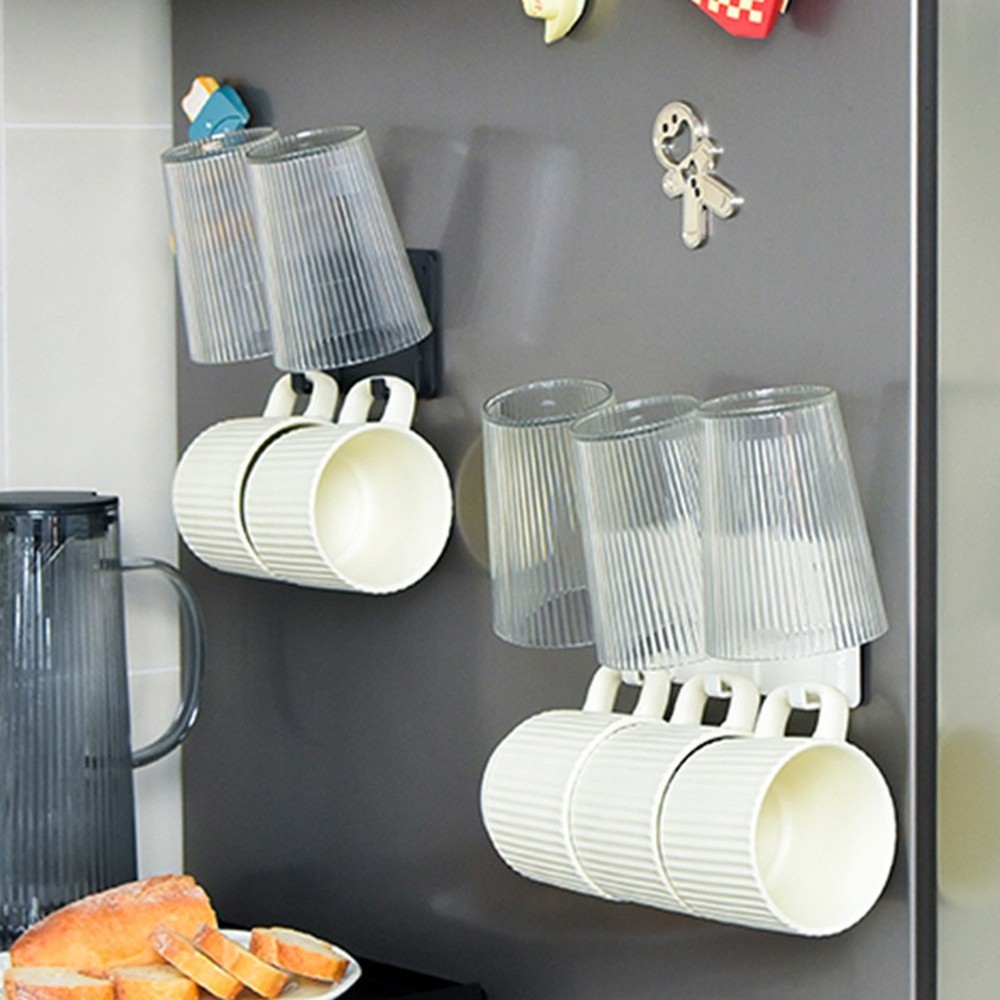Mug Hooks Wall-Mounted Holder Coffee Cups Holder Hanger Mug Rack Cups Storage