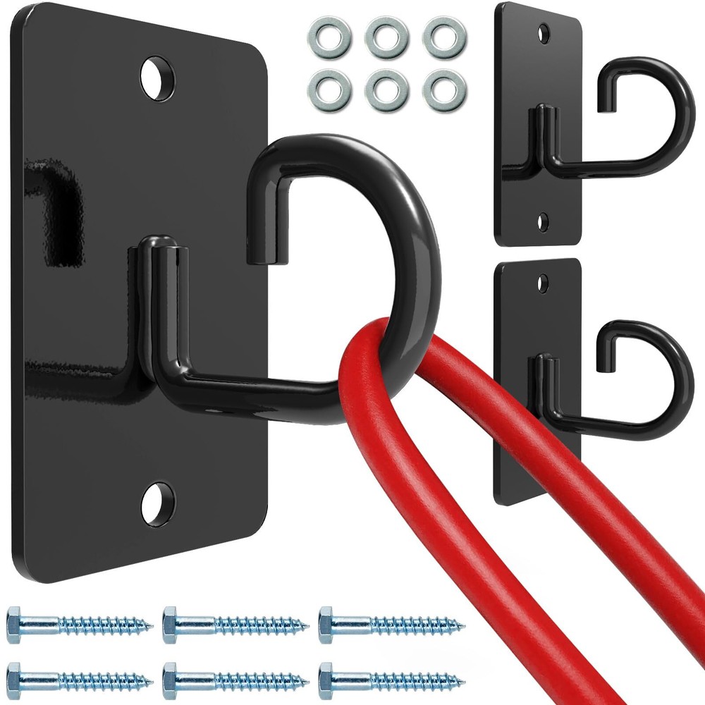 (3PCS Wall Mount Workout Anchors,Resistance Band Wall Anchor,Space Saving Wal...