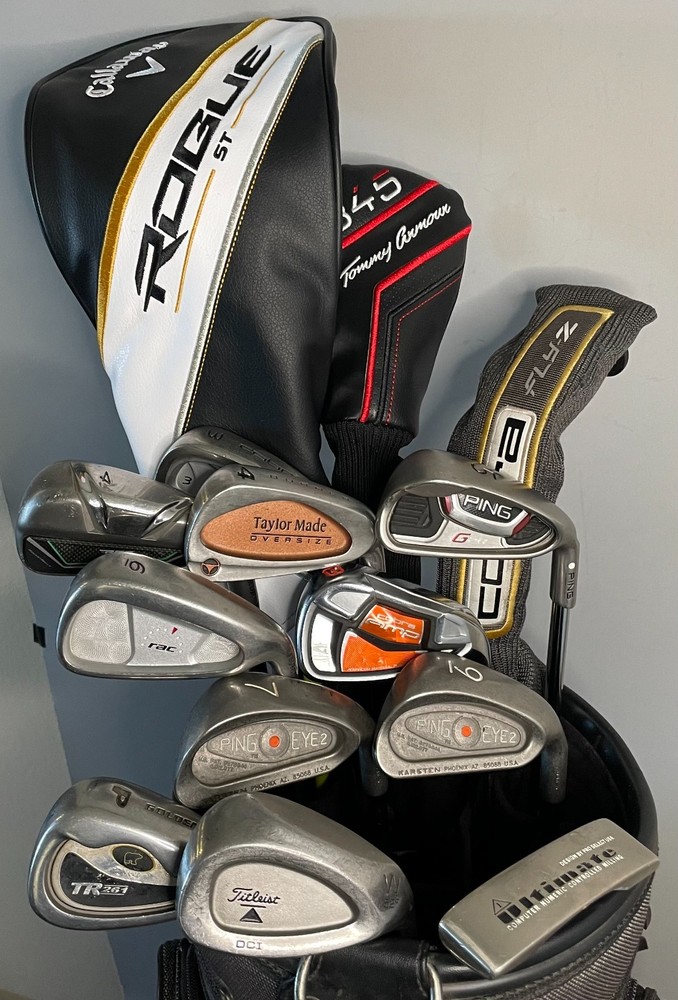 Complete Men's Golf Set - Taylormade RBZ/Ping Eye 2/RAC OS/Cobra - Ready to Play
