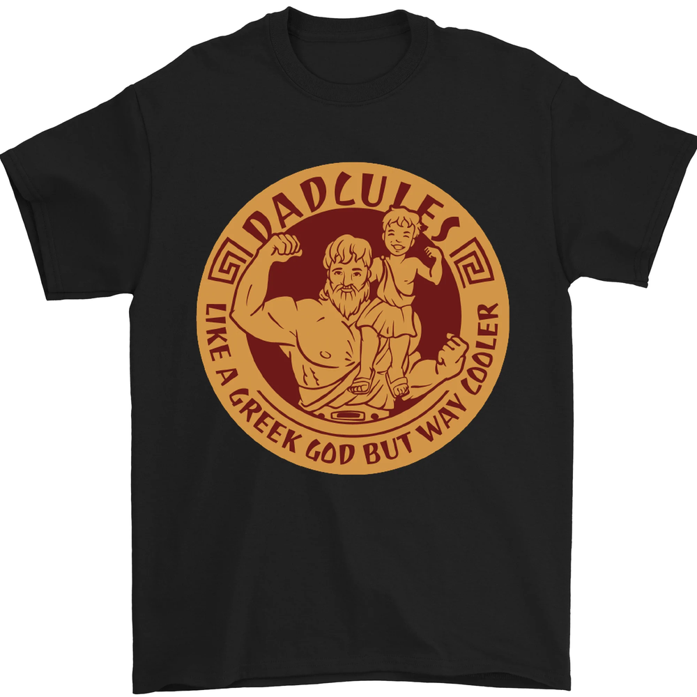 Dadcules Funny Fathers Day Gym Bodybuilding Mens T-Shirt 100% Cotton