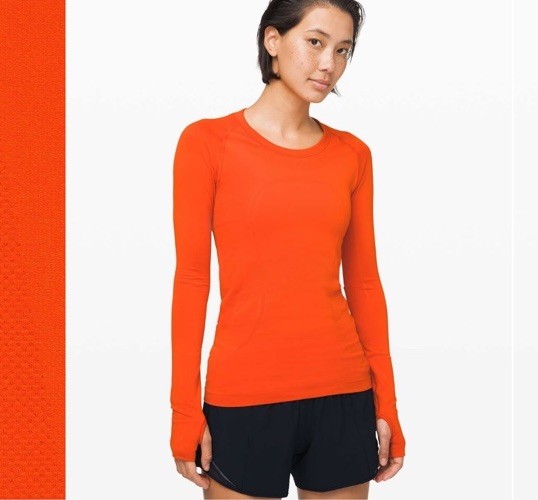 Lululemon Swiftly Tech Long Sleeve Crew  Athletic Top Size 10