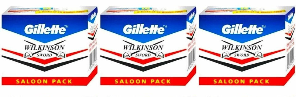 150 x Gillette Wilkinson sword razor blades double edge shaving safety razor3x50