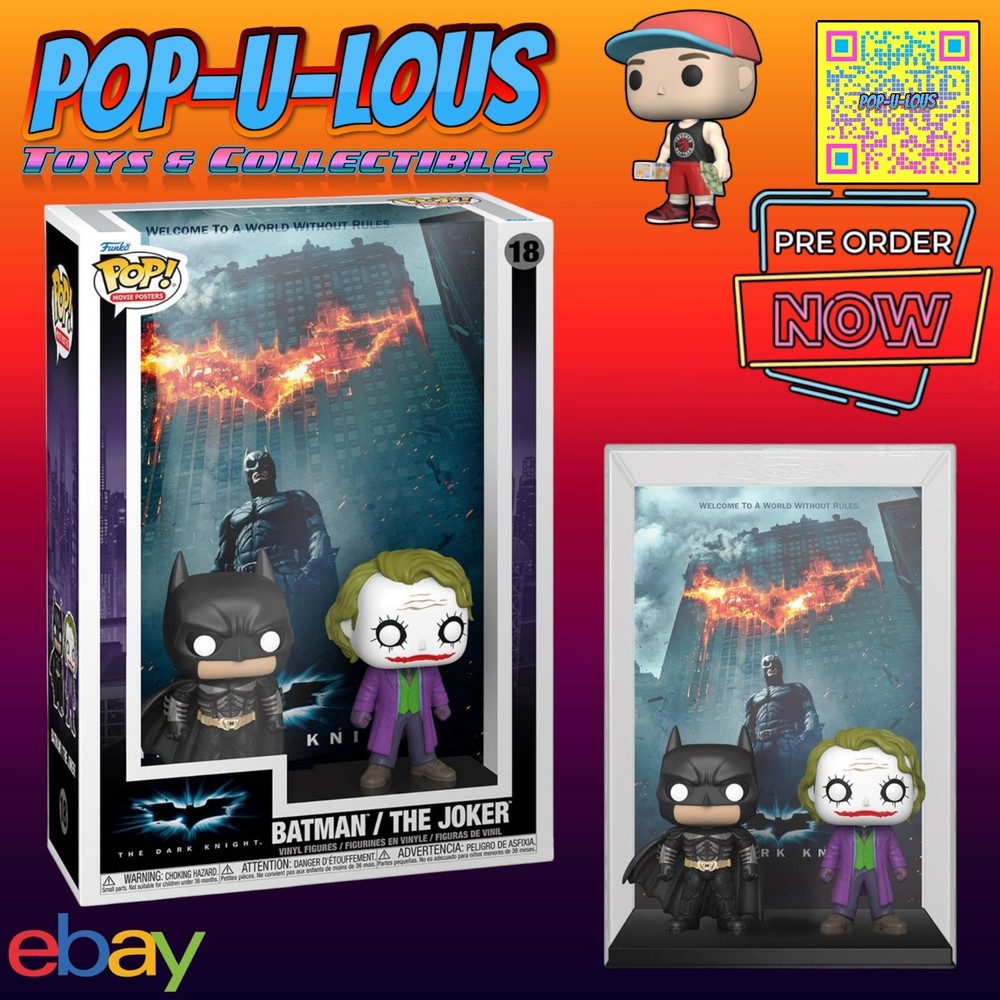 Funko Pop DC Batman vs Joker Movie Poster with Protective Case #18