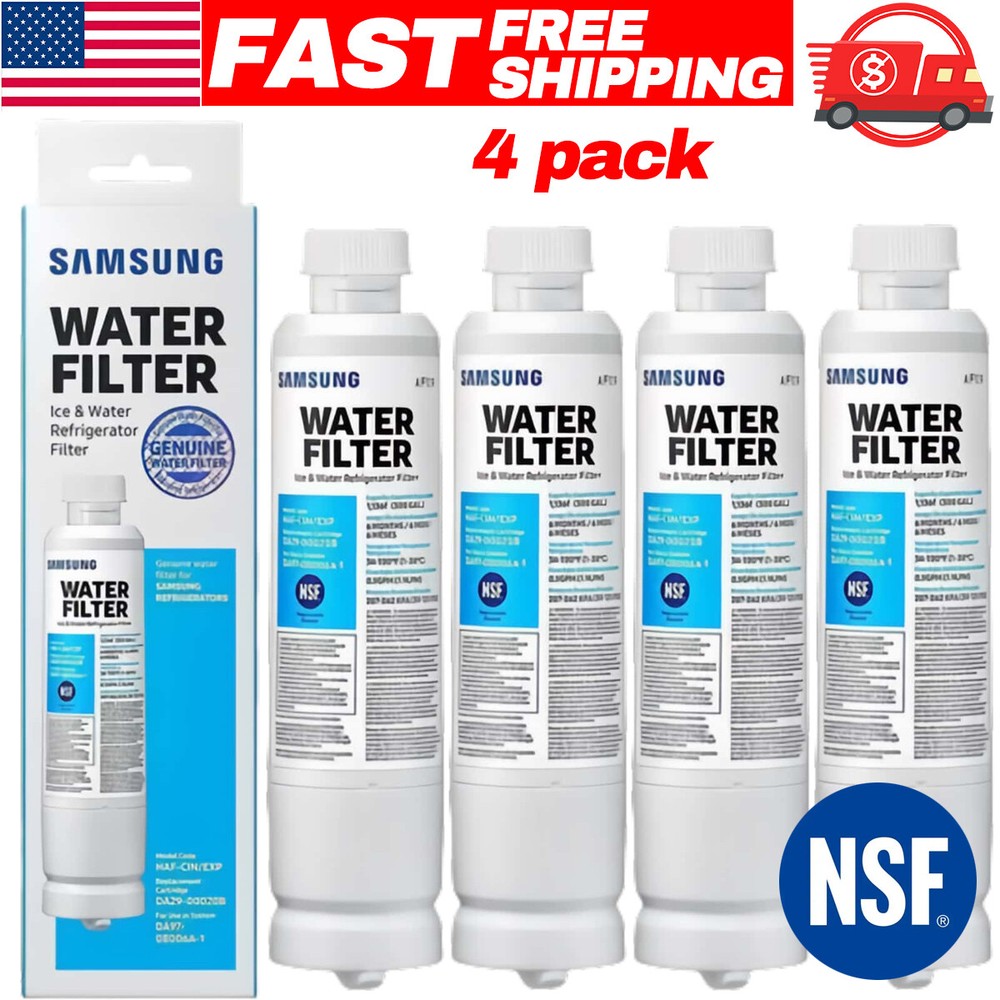 4PCS Genuine Samsung DA29-00020B Refrigerator Water Filter New HAF-CIN/EXP