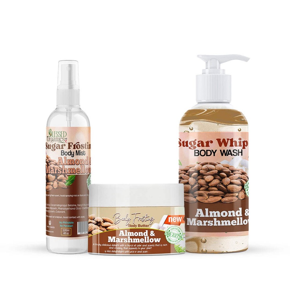 Best Almond & Marshmallow Body Wash | Blessedorganicsbeauty