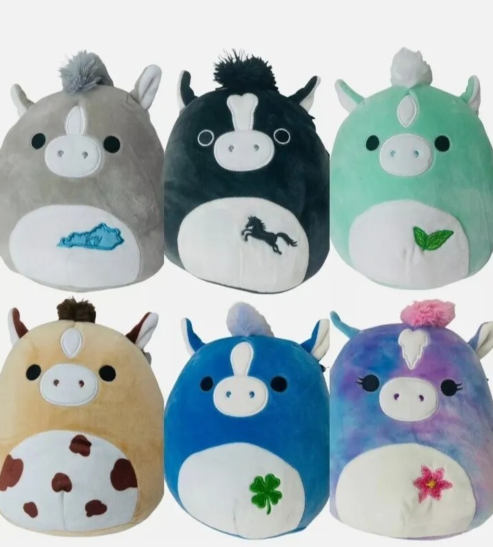 Squishmallow Plush Toy 8” 2021 Kentucky Derby All 6.  New with all Tags