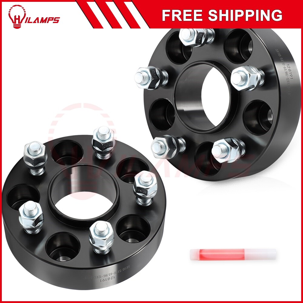 2個 1.5インチ 5x110ハブ セントリック ホイールスペーサー ジープ チェロキー コンパス 2017-2023適合