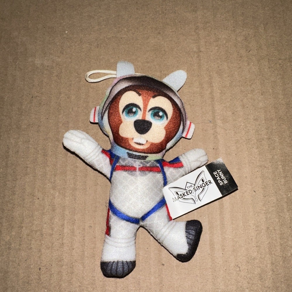 McDonald's THE MASKED SINGER #11 Space Bunny Happy Meal Plush Toy Mini 5”