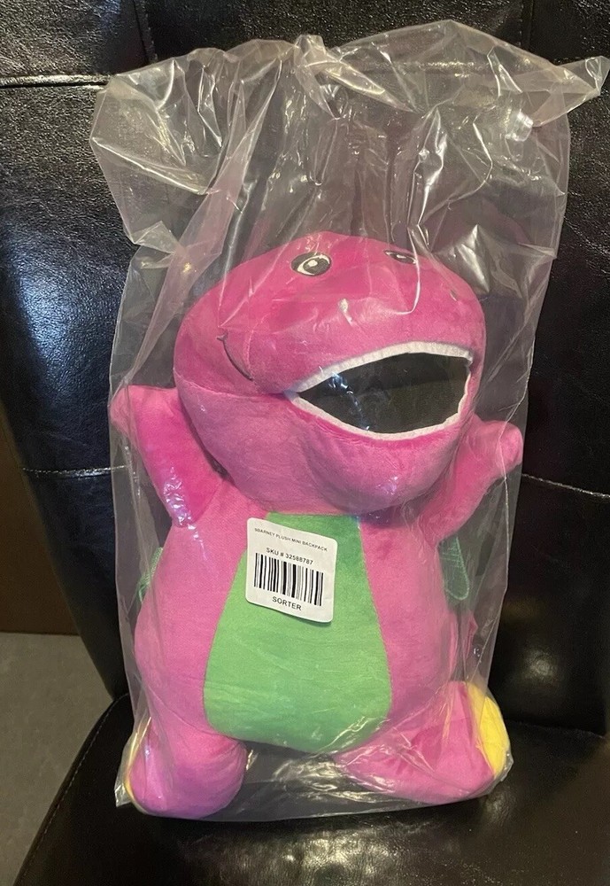 Barney The Dinosaur Mini Plush Backpack 12”
