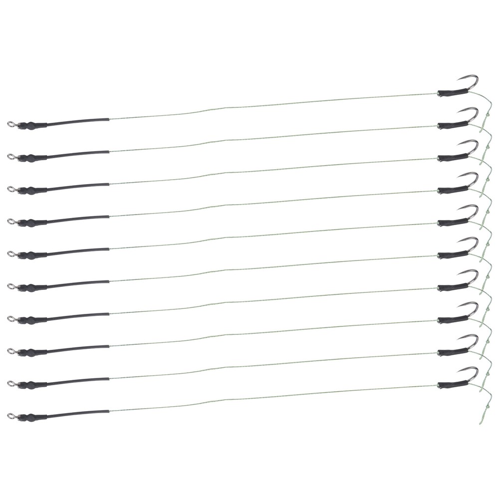 5 Set Carp Fishing Hair Rigs Line Metal Hooks Bait Thread Hook Rigs Fishing