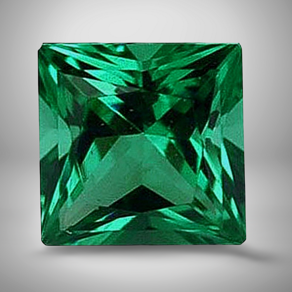 Emerald Square Cut AAA+ Gemstone 6.1 Cts 13mm for Jewelry
