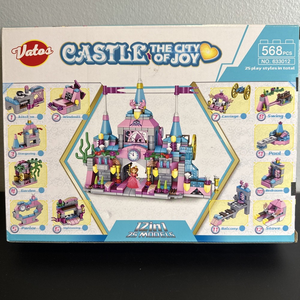 Vatos Castle City Of Joy Lego Set Open Box 6+ Years 1000 Pieces