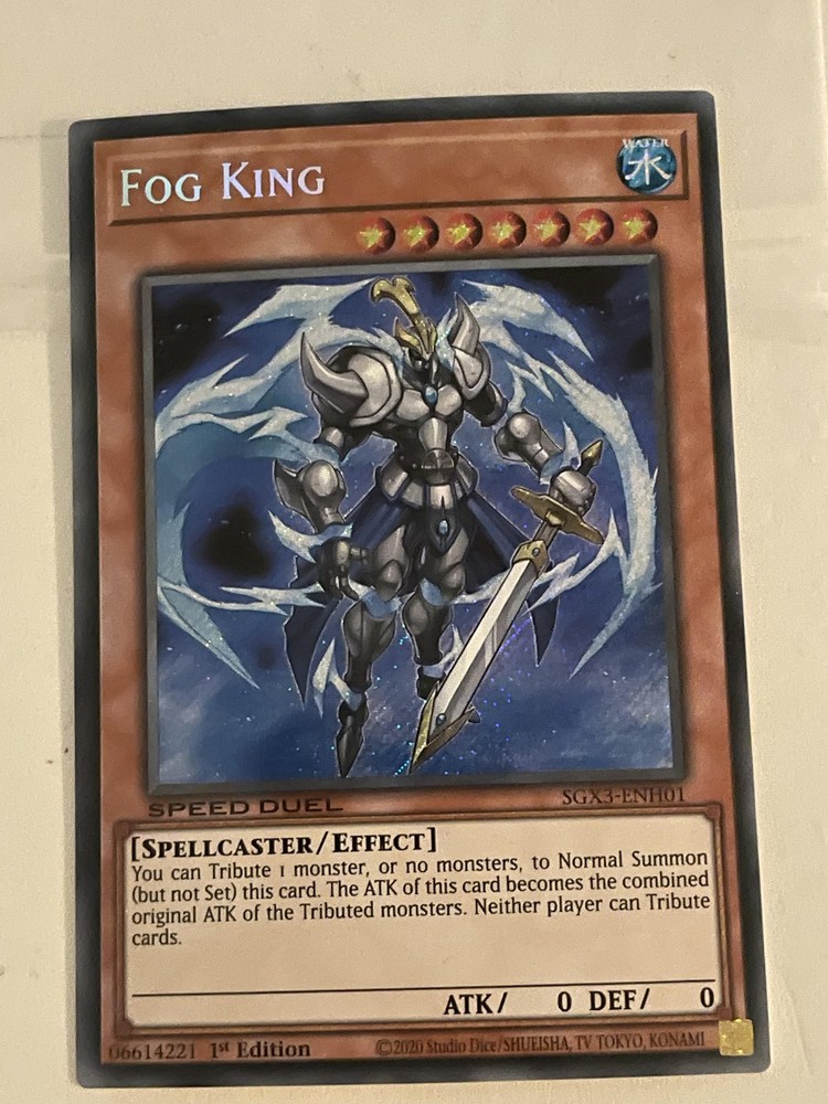 Fog King Secret Rare Speed Duel GX Duelists of Shadows Yugioh SGX3-ENH01