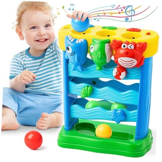 Musical Toy for 1, 2 Years Old Boys & Girls, Feeding Interactive Toys Blue