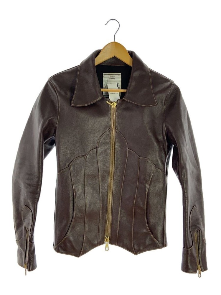 Blutenblatt Leather Jacket Blouson/S/Cowhide/Brw/Plain/Blo-10452// 3612