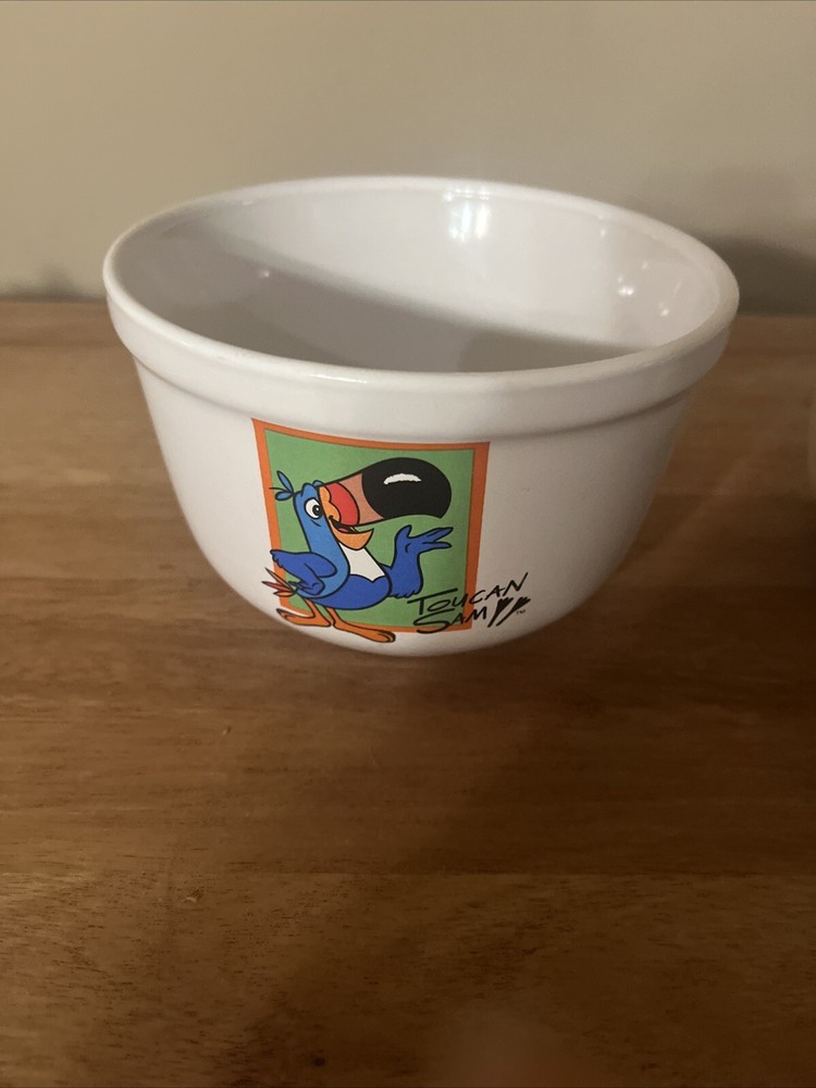 Kellogg's 2002 Frosted Flakes Tony The And Toucan Sam 24 Oz Cereal Bowls