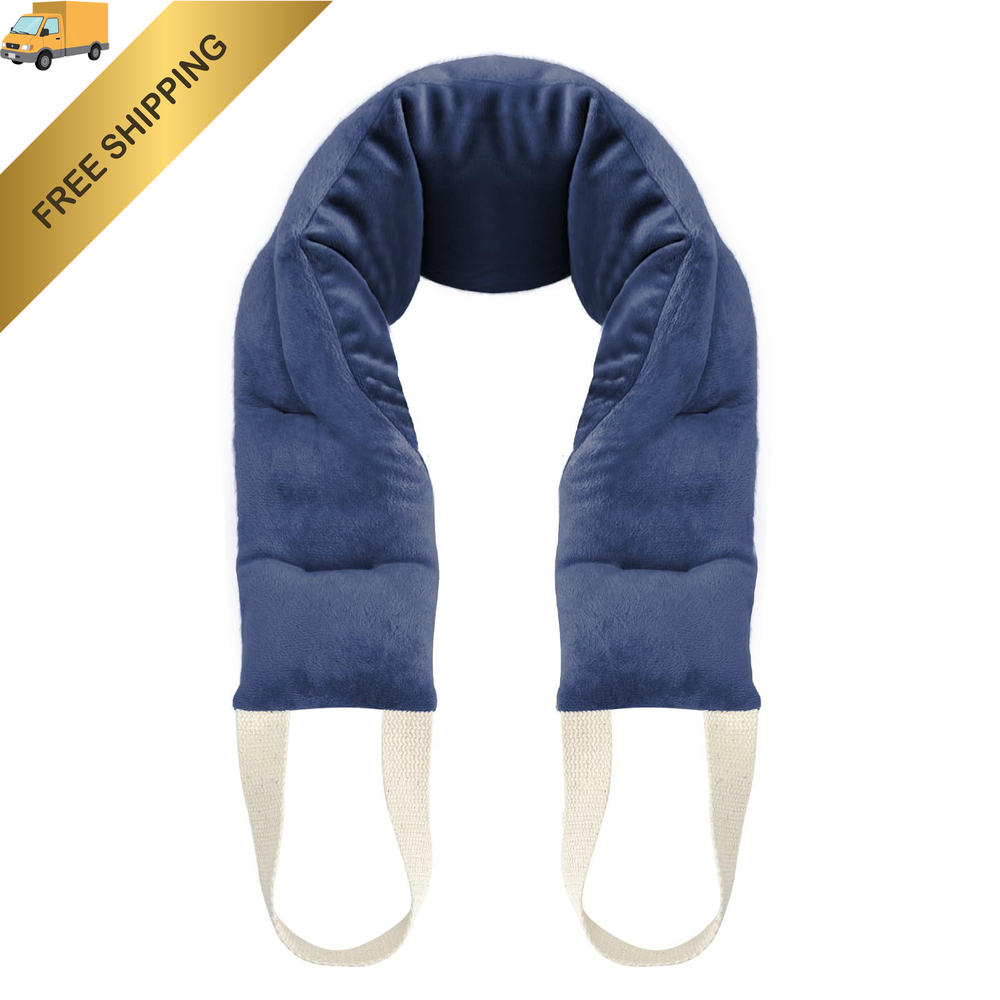 uncn Heating Pad for Neck Shoulders and Back 32x5 Inch, Navy Blue