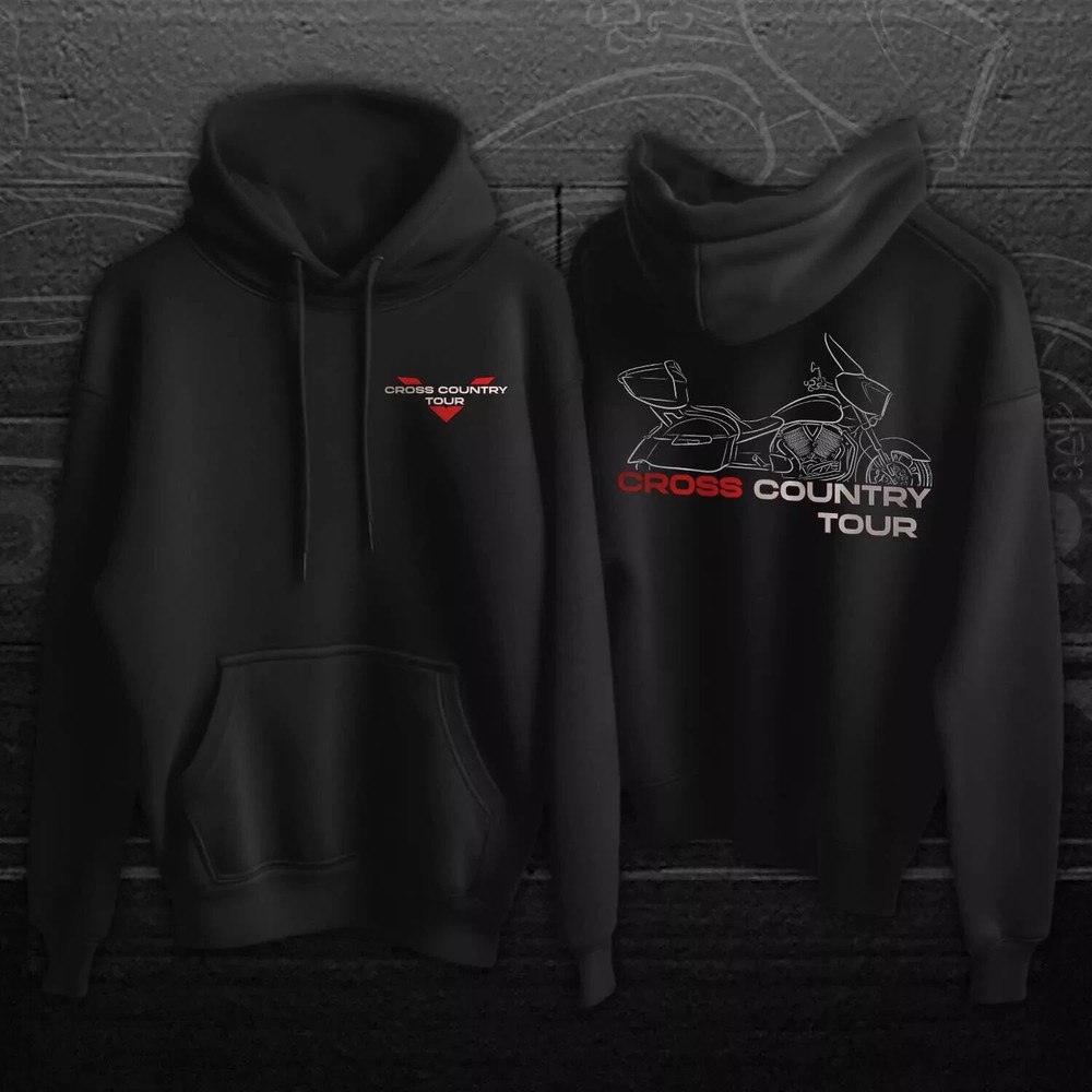 Victory Cross Country Tour 2012-2018 Motorcycle Hoodie for Bikers