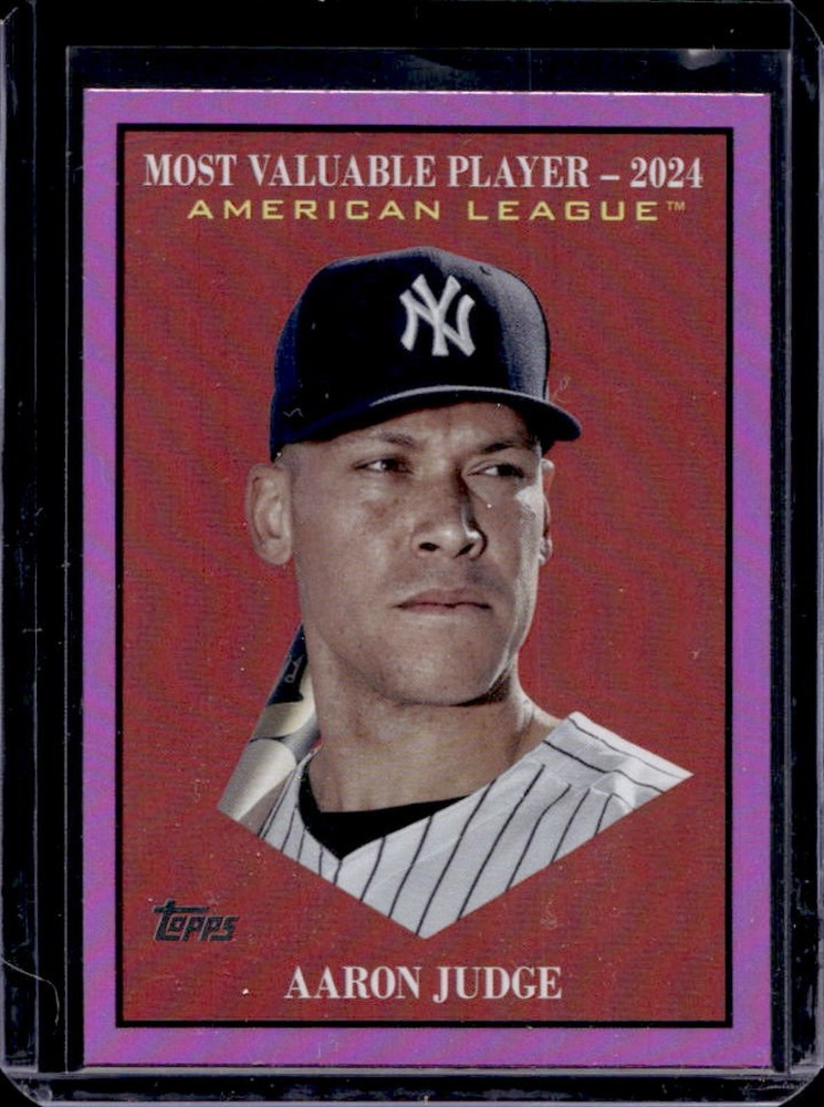 2025 Topps Update Aaron Judge Most Valuable Pink Foil #MV-1 Yankees