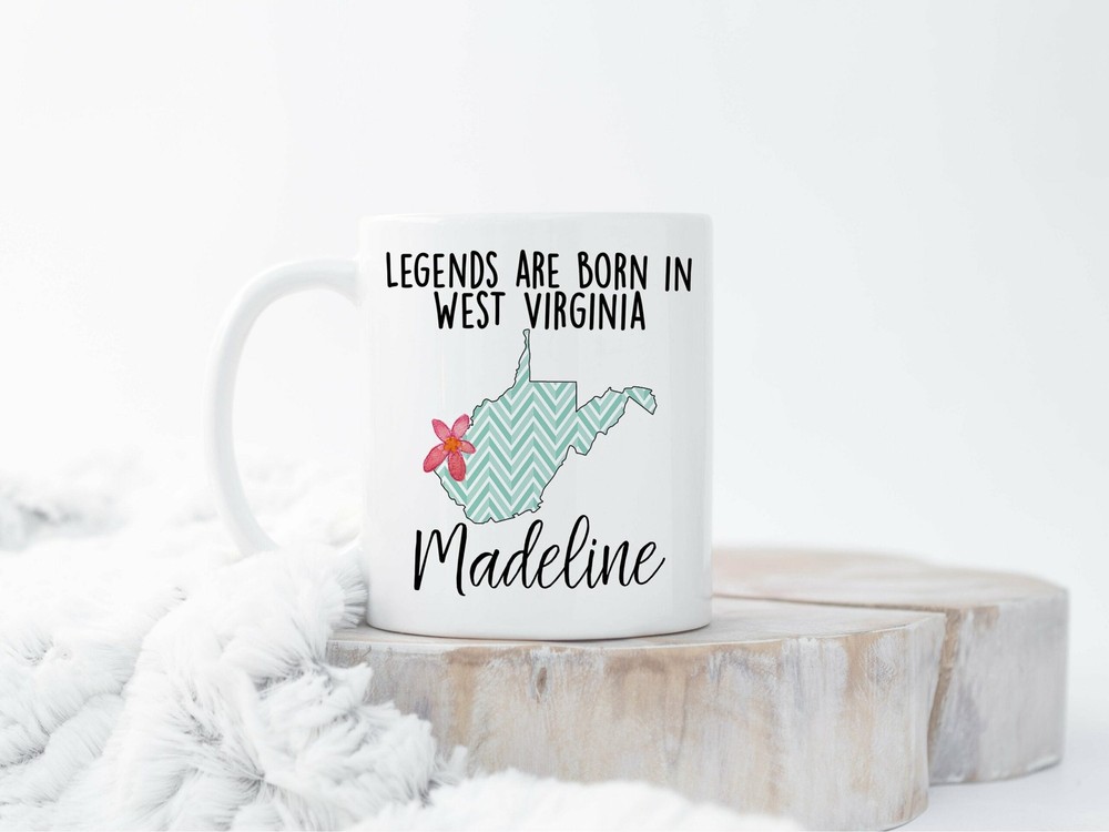 Custom Home State Mug Custom West Virginia Mug West Virginia Mugs Custom State