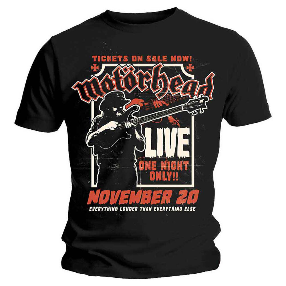 Motorhead Lemmy Firepower Graphic Tee for Rock Fans