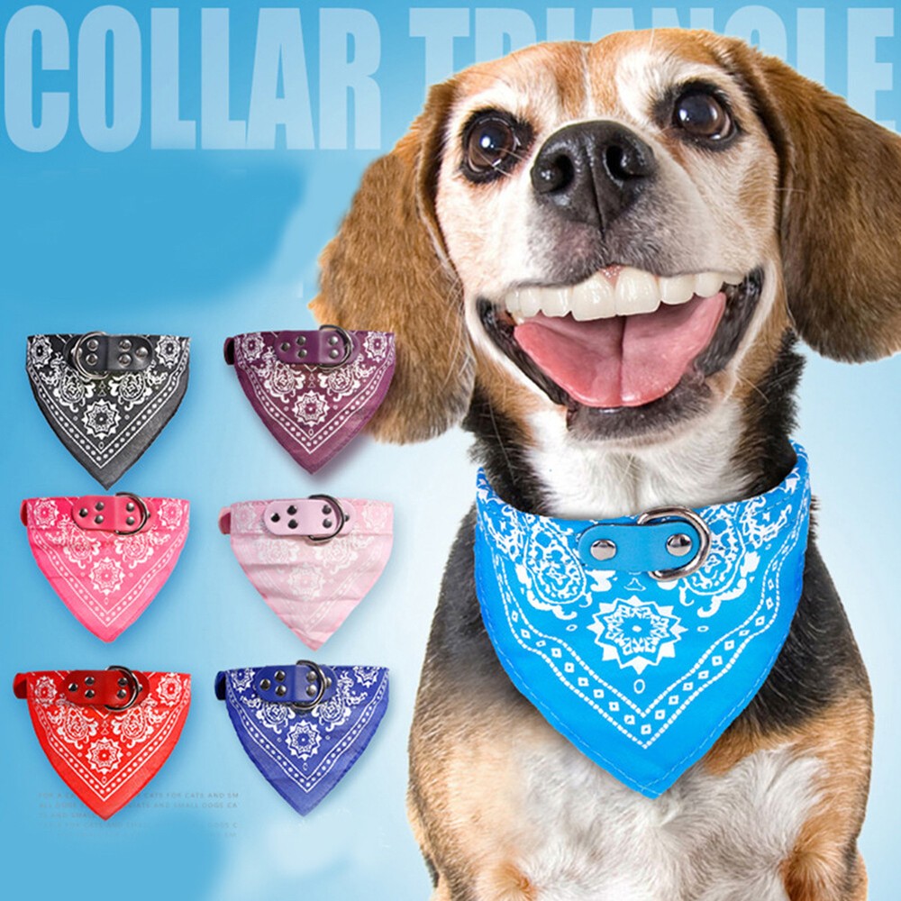 Adjustable Pet Bandana Collar for Dogs Cats Puppies and Kittens