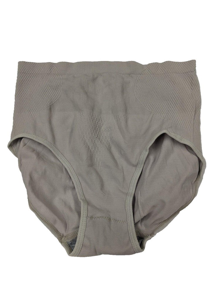 Grey Women's High Rise Underwear Size XL - Pack of 4