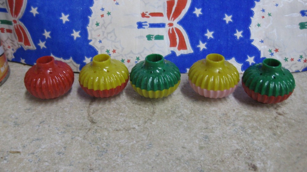 Vintage Christmas Noma Light Bases  Only C6 No Liquid