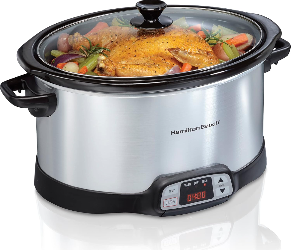 Hamilton Beach 8 Quart Programmable Slow Cooker with 3 Temperature Settings  