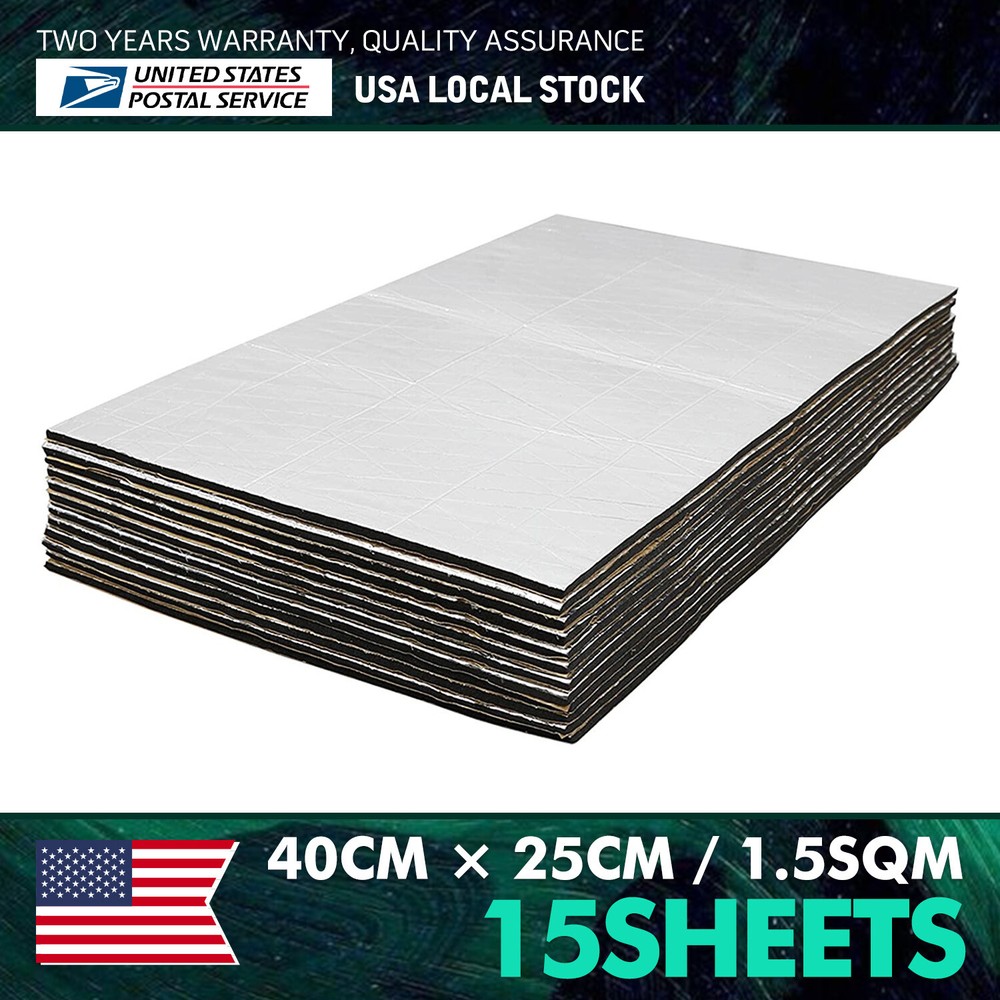 16sqft Thermal Sound Deadener Car Heat Shield  Noise Reduce Mat Durable