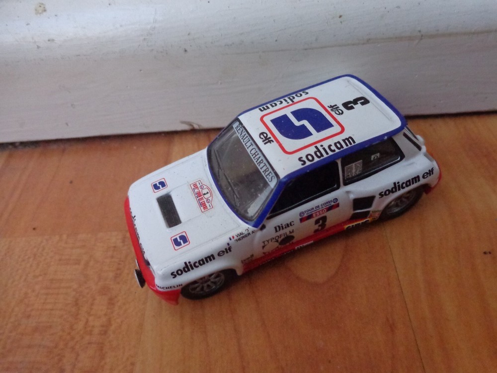 IXO 1/43 RENAULT 5 TURBO TOUR DE CORSE RALLY 1982 THERIER/VIAL DIECAST CAR