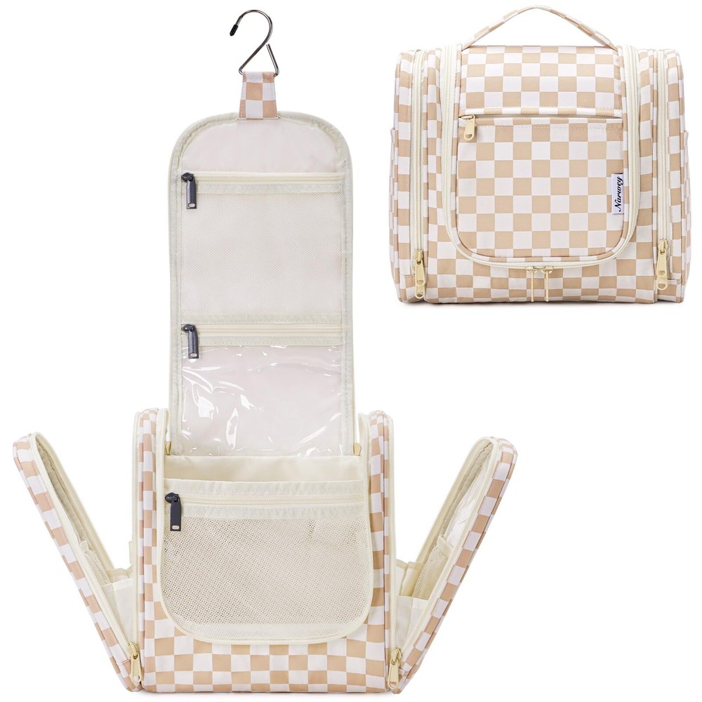 Large Travel Hanging Toiletry Bag for Women with Organizer Pockets