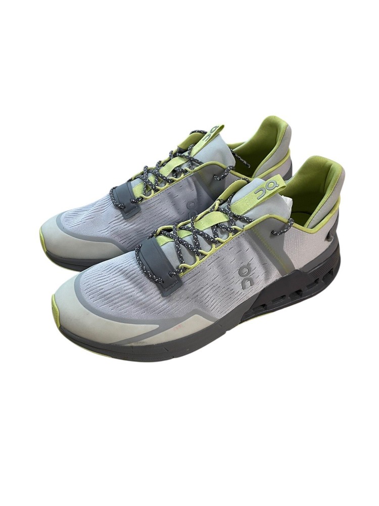 Cloudnova Flux Mens 9.5 Running Shoes Glacier Zest Gray Green