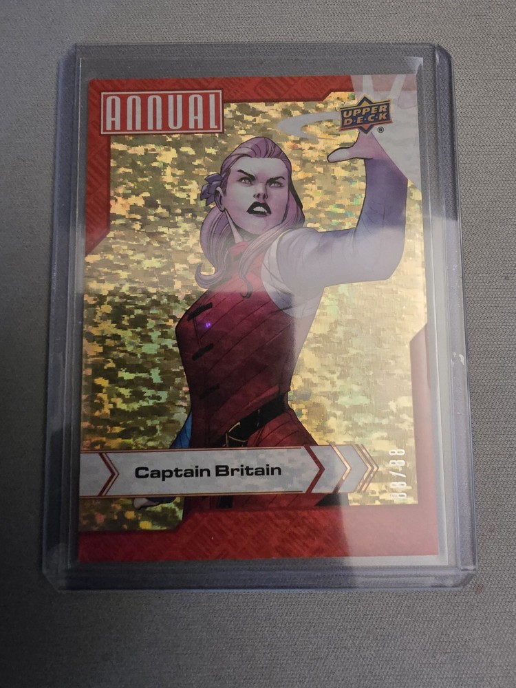 Captain Britain Gold Linearity 88/88 Upper Deck Marvel 2023