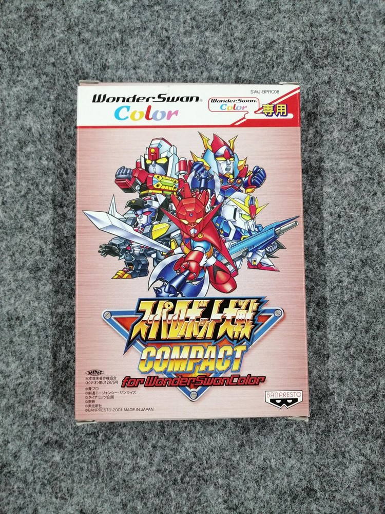 BANPRESTO Super Robot Wars Compact for WonderSwan Color WonderSwan Color Soft