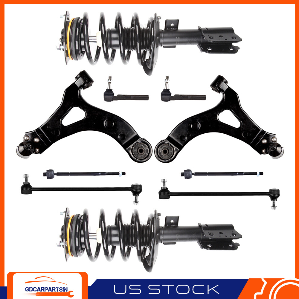 Upgraded Struts Control Arms Tie Rods Sway Bar Kit for Buick Terraza Chevy Uplander